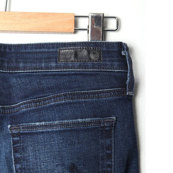 AG Adriano Goldschmied FARRAH Skinny Jeans High Rise Stretch Ripped Denim Blue - Picture 10 of 11